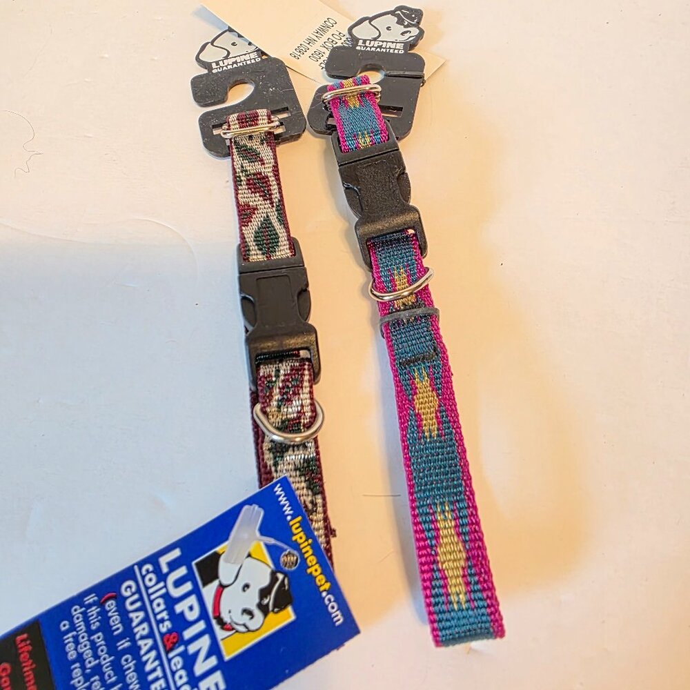 Lupine Dog Collars Set/2